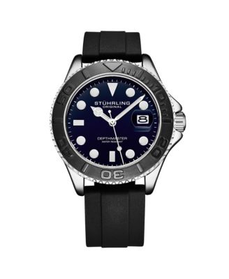 Men s Quartz Depthmaster Diver Watch with Silicone Strap, 42mm Case