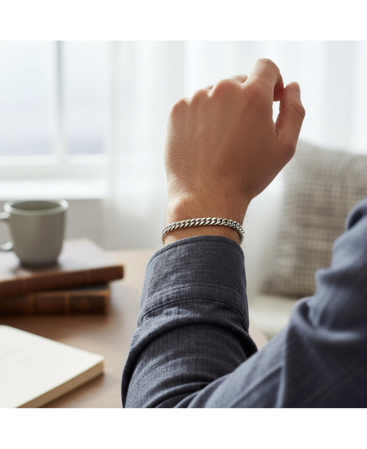 Bling Jewelry 5MM Solid Heavy Miami Cuban Curb Link Bracelet .925 Sterling Silver 8 Inch