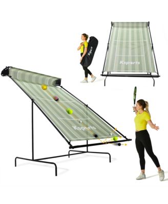 Racquet Sports Tennis Rebounder for Indoor & Outdoor w/Carry Bag, Green
