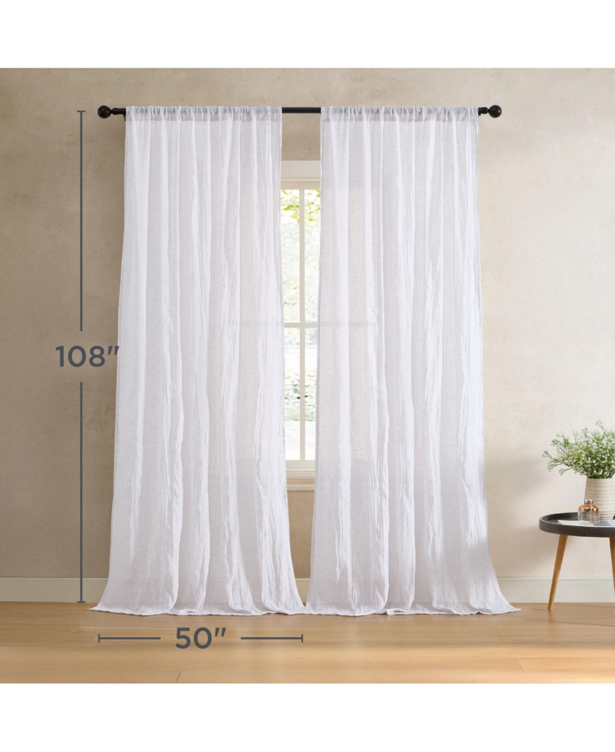 French Connection Charter Light Filtering Window Curtains