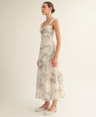 Women's Chloe Floral Sleeveless Printed Midi Dress