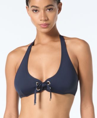Michael Kors Women's Grommet Halter Bra Top