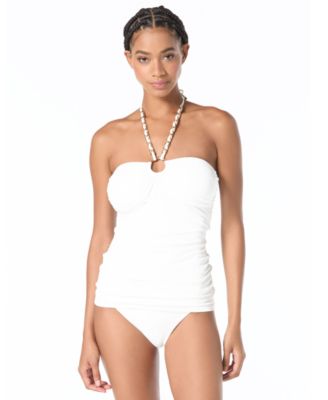 Michael Kors Women's Bandeau Neck Tankini Top