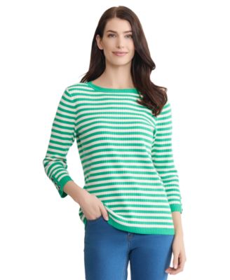 Women's Flat Back Rib Boat Neck Top