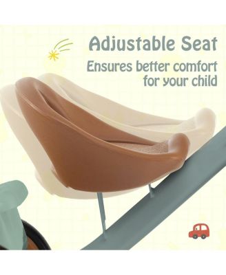 Toddler Tricycle Kids Trike with Adjustable Seat and Basket