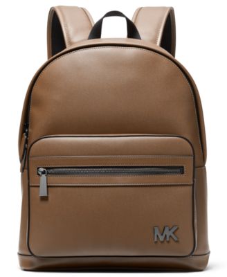 Men's Logo Printed Front Zip Backpack