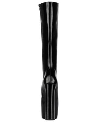 Women's Unleashed Hi Platform Knee-High Full-Zip Dress Boots
