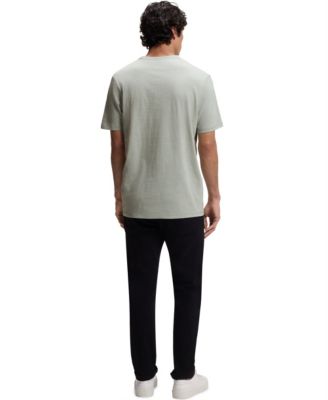 Men's Cotton Slub Logo Detail T-Shirt