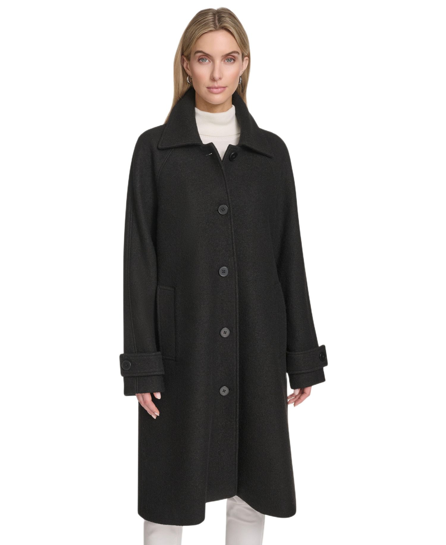 Women's Jupiter Wool Blend Balmacaan Coat