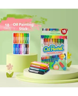 12/18/24/36 Colors Art Drawing Set, Washable Multicolor Crayons, Student Oil Painting Stick Suit, School Art Supplies