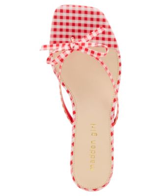 Charlotte Kitten-Heel Bow Dress Sandals