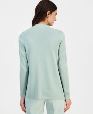 Women's Fine Rib Open-Front Malibu Cardigan