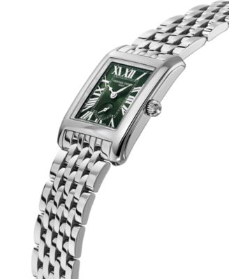 Women's Carree Silver-Tone Stainless Steel Bracelet Watch, 25.2mm