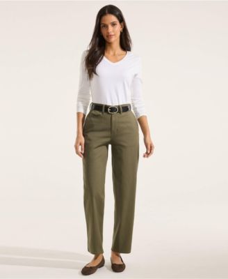 Women's Chino High Rise Rail Straight Leg Pants