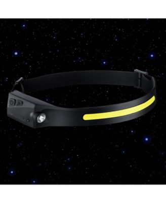 2-Pack Rechargeable LED Headlamp, 350 Lumens 230&deg; Wide Beam, 6 Modes, Motion Sensor, IPX4 Waterproof