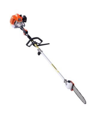26CC 6-in-1 2-Cycle Gas Trimmer Tool Set, Hedge & String Trimmer, Brush Cutter, Edger, Pole Saw, Extension Pole, Gear Set
