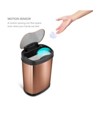Oval Motion Sensor Trash Can 3.9 Gallon