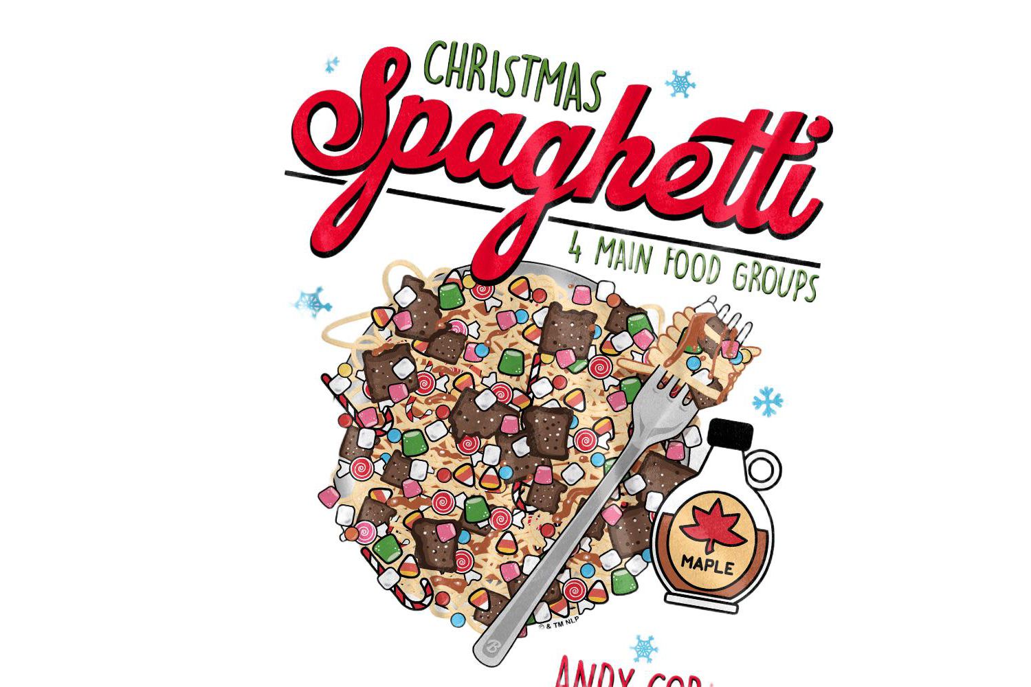 Men's Christmas Spaghetti T Shirt