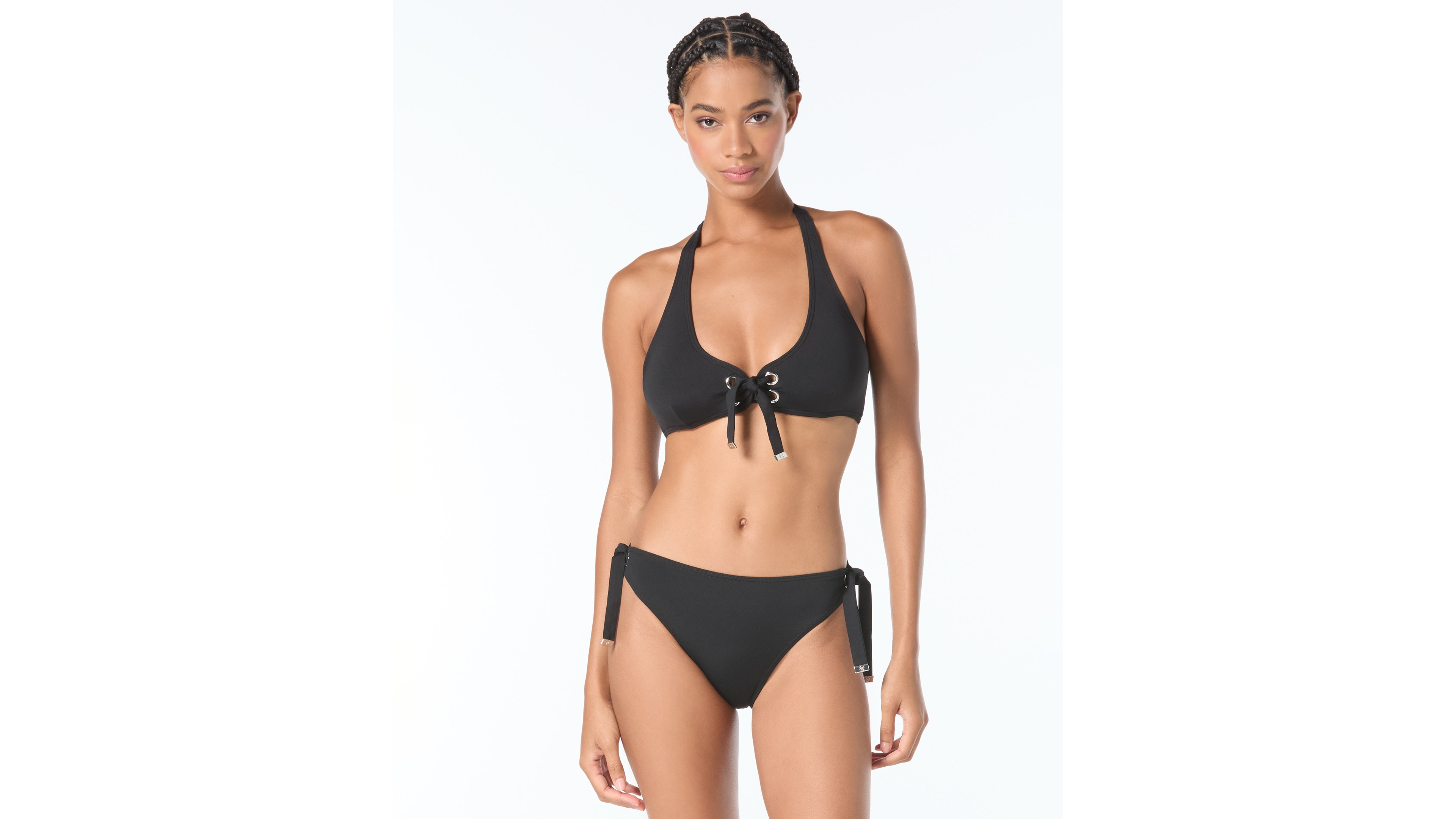 Michael Kors Women's Grommet Halter Bra Top