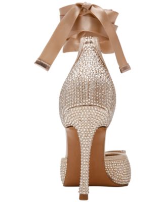 Women's Larina-R Lace-Up High-Heel Ballet Pumps