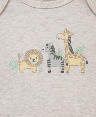 Baby Boys' Jungle Short-Sleeve Bodysuit, Pants & Hat, 3-Piece Set