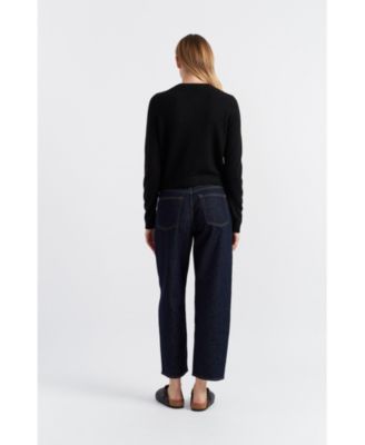 Women's Pure Cashmere Summer Cropped Cardigan