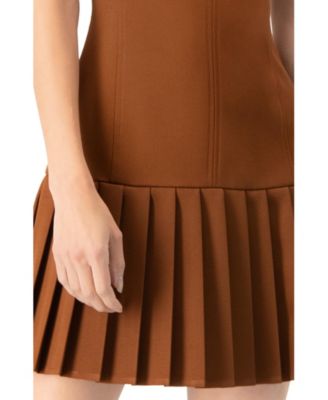 Women's Pleated Women;s Short Dress