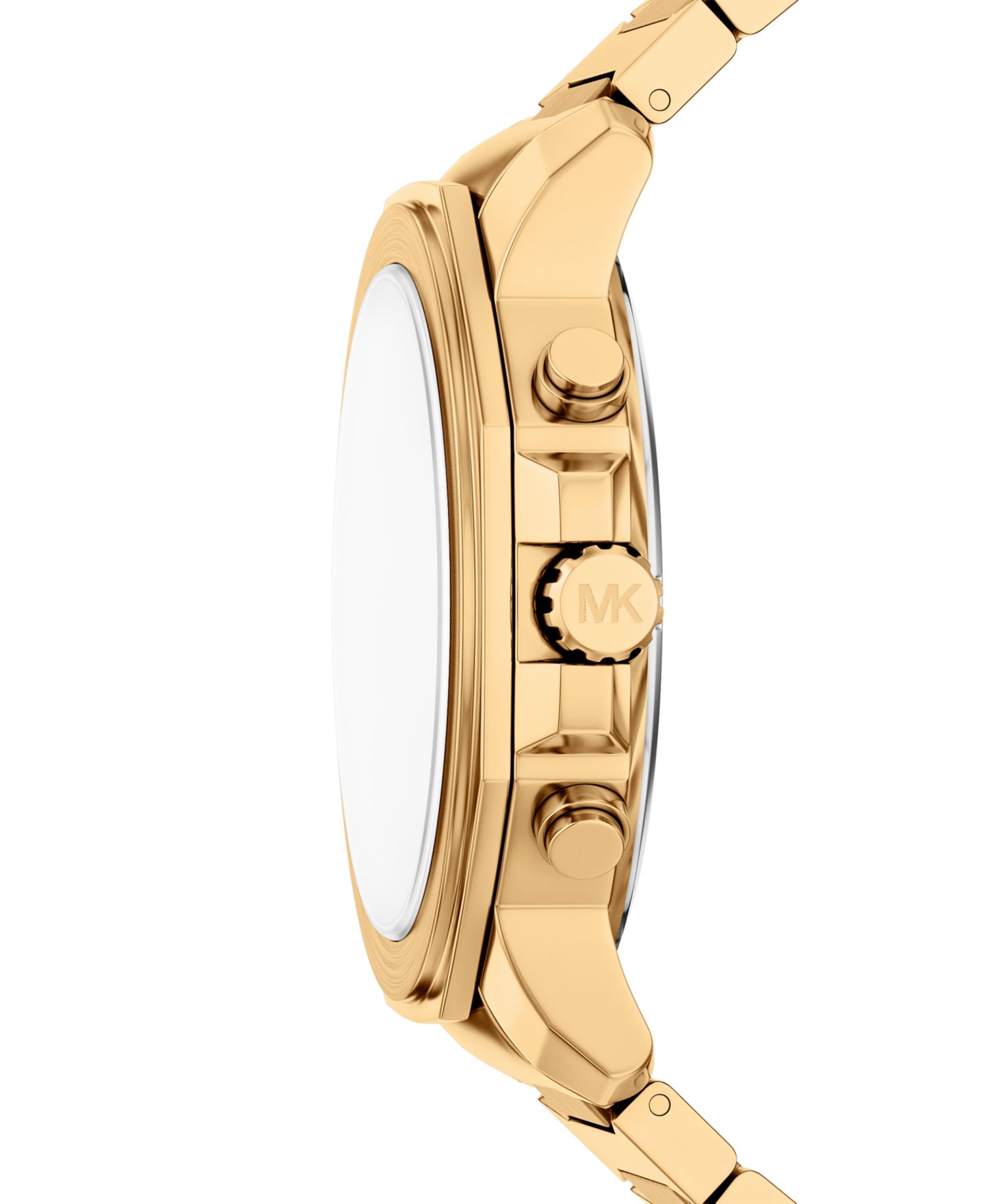 Мужские часы Michael Kors Prescott Chronograph Gold-Tone Stainless Steel Watch, 44mm — фото 3