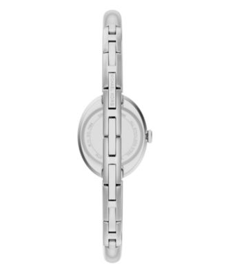 Women's Maude Three-Hand Silver-Tone Stainless Steel Watch, 21mm