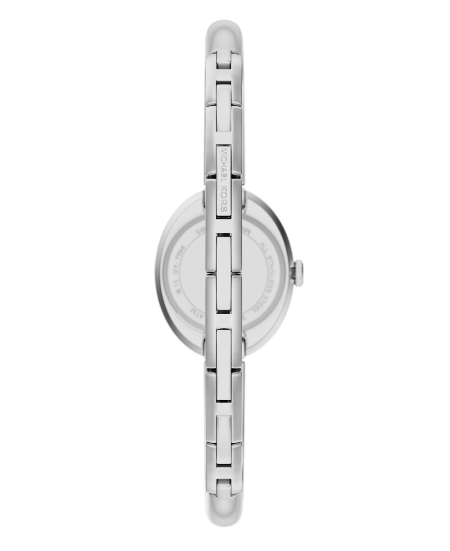 Женские часы Michael Kors Maude Three-Hand Silver-Tone Stainless Steel Watch, 21mm — фото 2