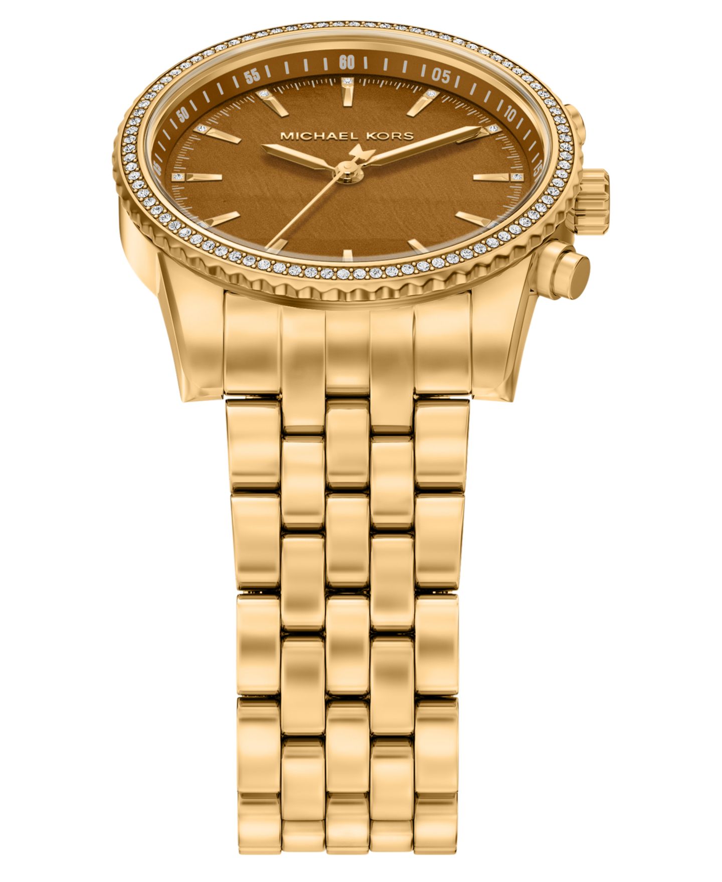 Женские часы Michael Kors Bryant с тремя стрелками, сталь золотистого тона, 35 мм — фото 4