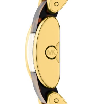 Women's Darrington Two-Hand Tortoise Acetate and Gold-Tone Stainless Steel Watch, 24mm
