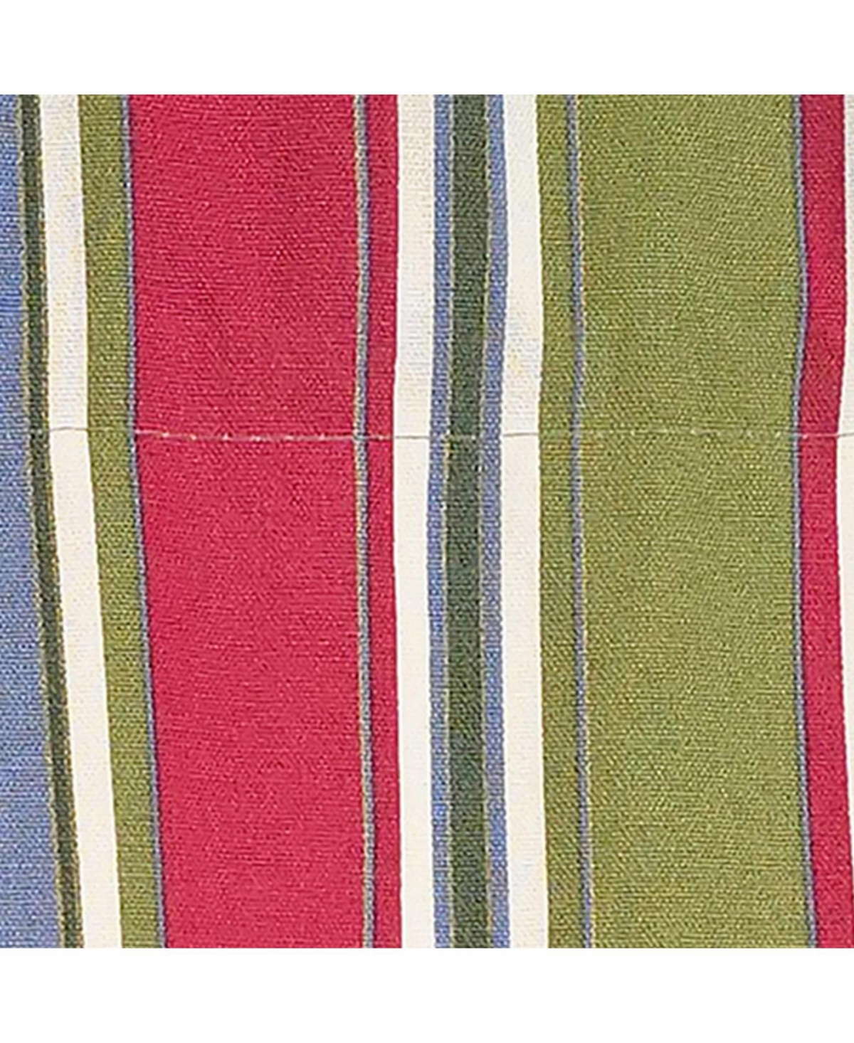 Rlf Home Nigel Stripe Provance 100% Cotton Rod Pocket Lined Window Valance 50" x 17" Multi