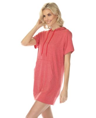 Women's Short Sleeve Hoodie Dress