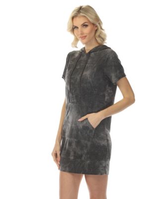 Women's Short Sleeve Hoodie Dress
