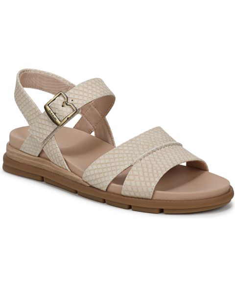 Женские сандалии Dr. Scholl's Timeless Fun Open Round Toe Strappy, цвет: Бежевая искусственная кожа