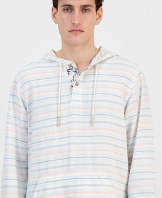 Men's Castelo Baja Striped Hooded Shirt