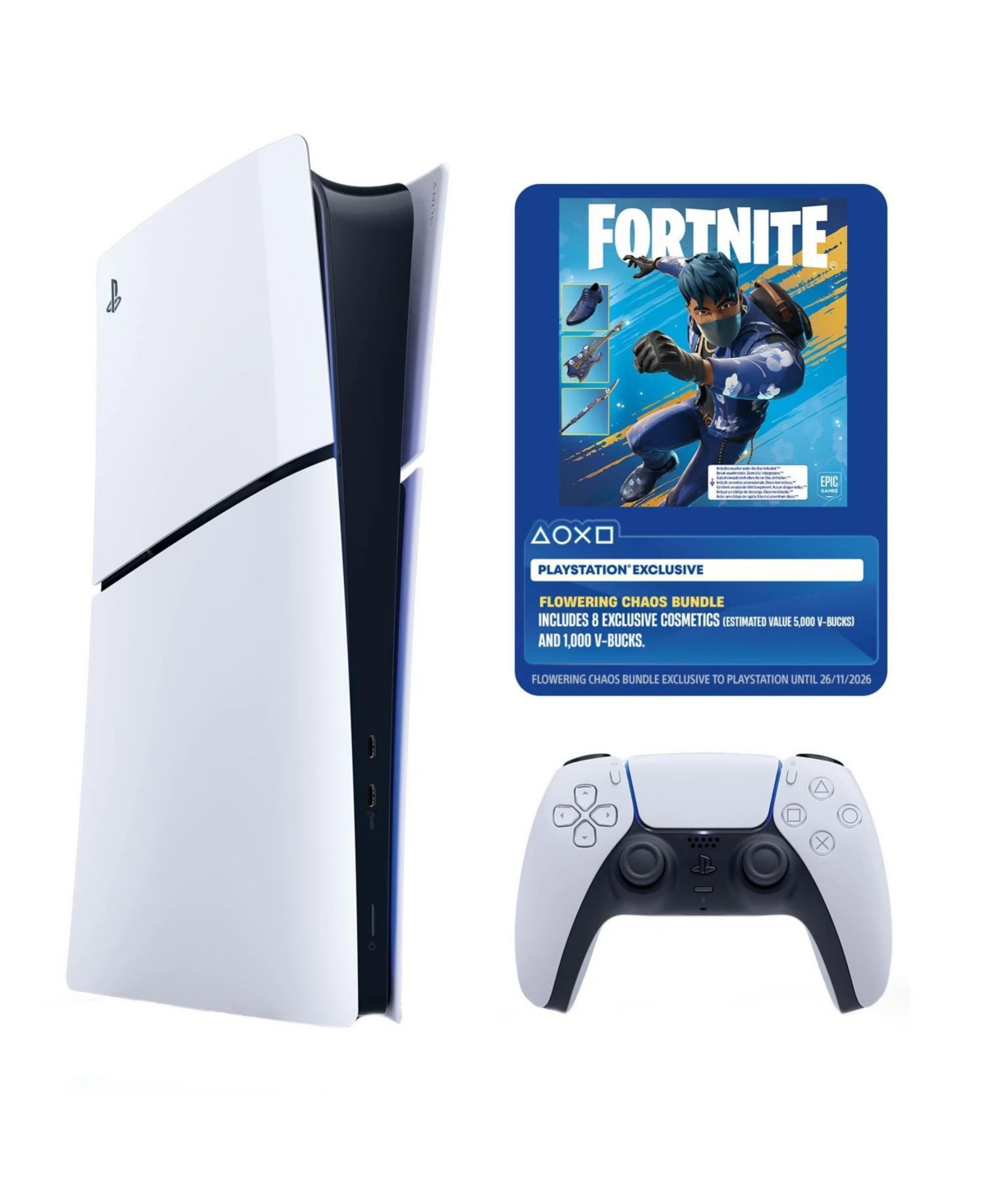 Sony PlayStation 5 Disc Fortnite Flowering Chaos Holiday Bundle