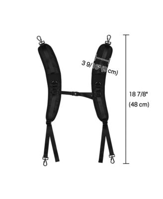 Guitar Case Backpack Strap Padded Shoulder Strap with Adjustable Sternum Strap