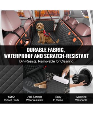 Waterproof Dog Car Seat Cover for Back Seat, 51.2 x 27.6 in, 600D Heavy-Duty Protection for SUV