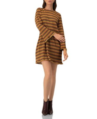 Women's Short Knit Dress with Headband