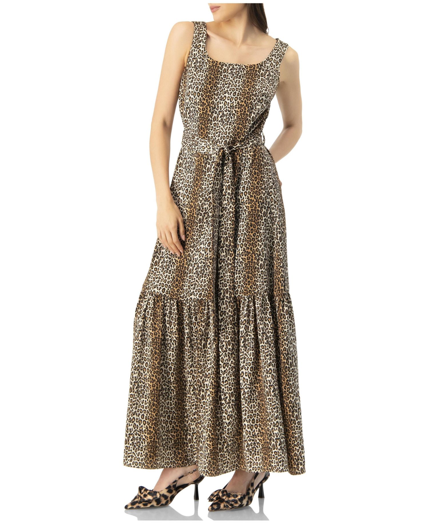 Women's Animal Print Maxi Dress