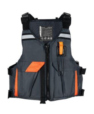 Life Vest for Watersports (PFD), Waterproof Nylon, 110N Buoyancy, Life Jacket for Fishing Kayaking Surfing, Men and Women, Size XL