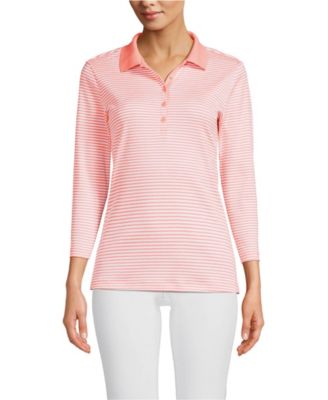 Women's 3/4 Sleeve Supima Cotton Polo Shirt