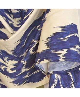 Flame 3-S Victory 100% Cotton Tab Top Swag Window Curtain 54" x 25" Navy