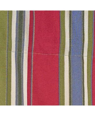 Nigel Stripe Regal 100% Cotton Rod Pocket Lined Window Valance 50" x 17" Multi