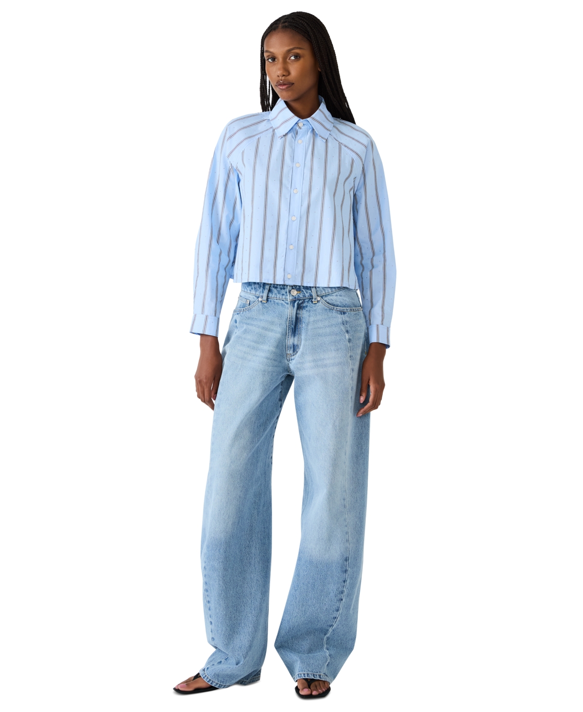 Steve Madden Women's Tess Long-Sleeve Shirt