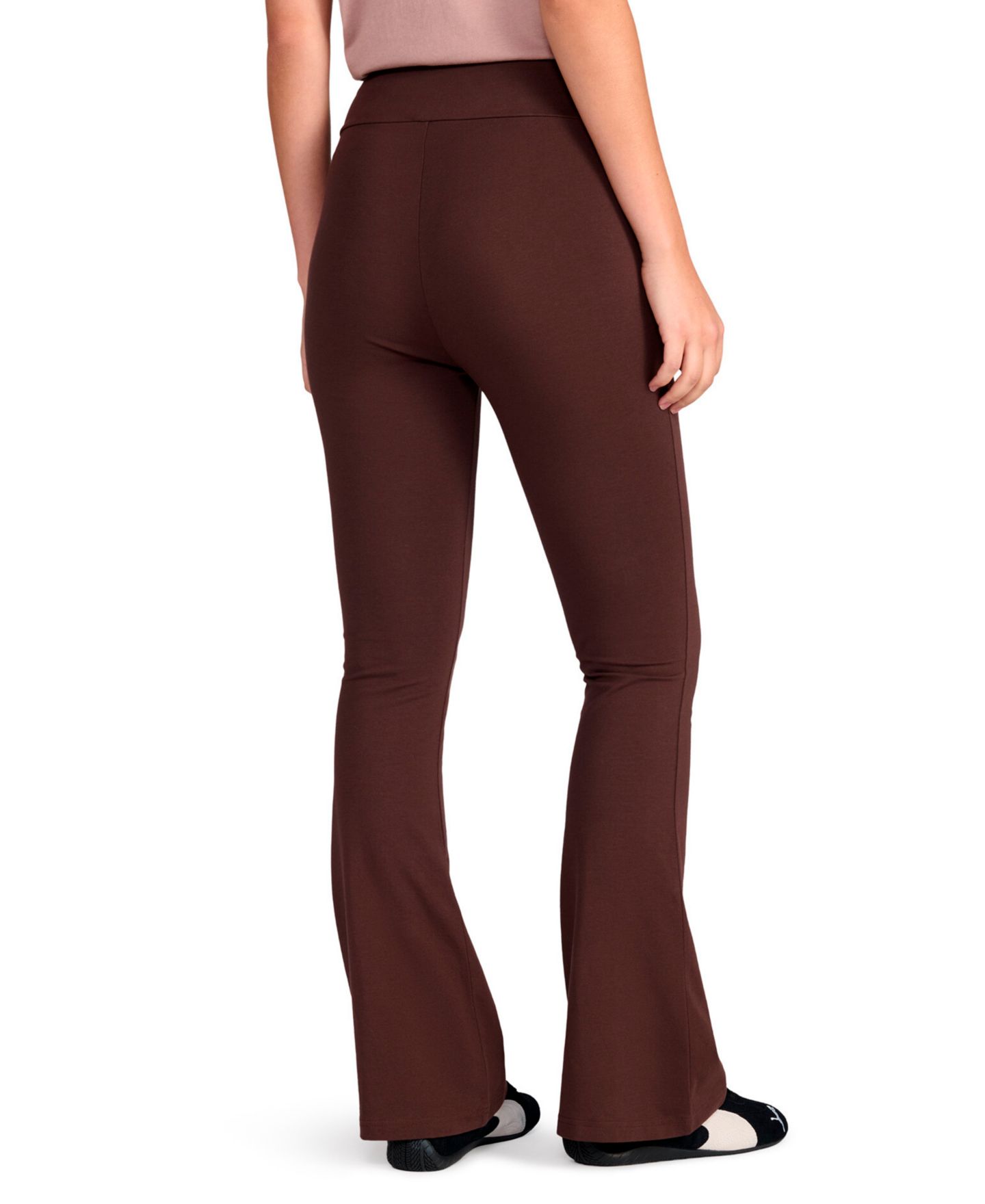 Женские леггинсы Puma Essential High-Waist Flare-Leg, цвет: Шоколадный коричневый — фото 4