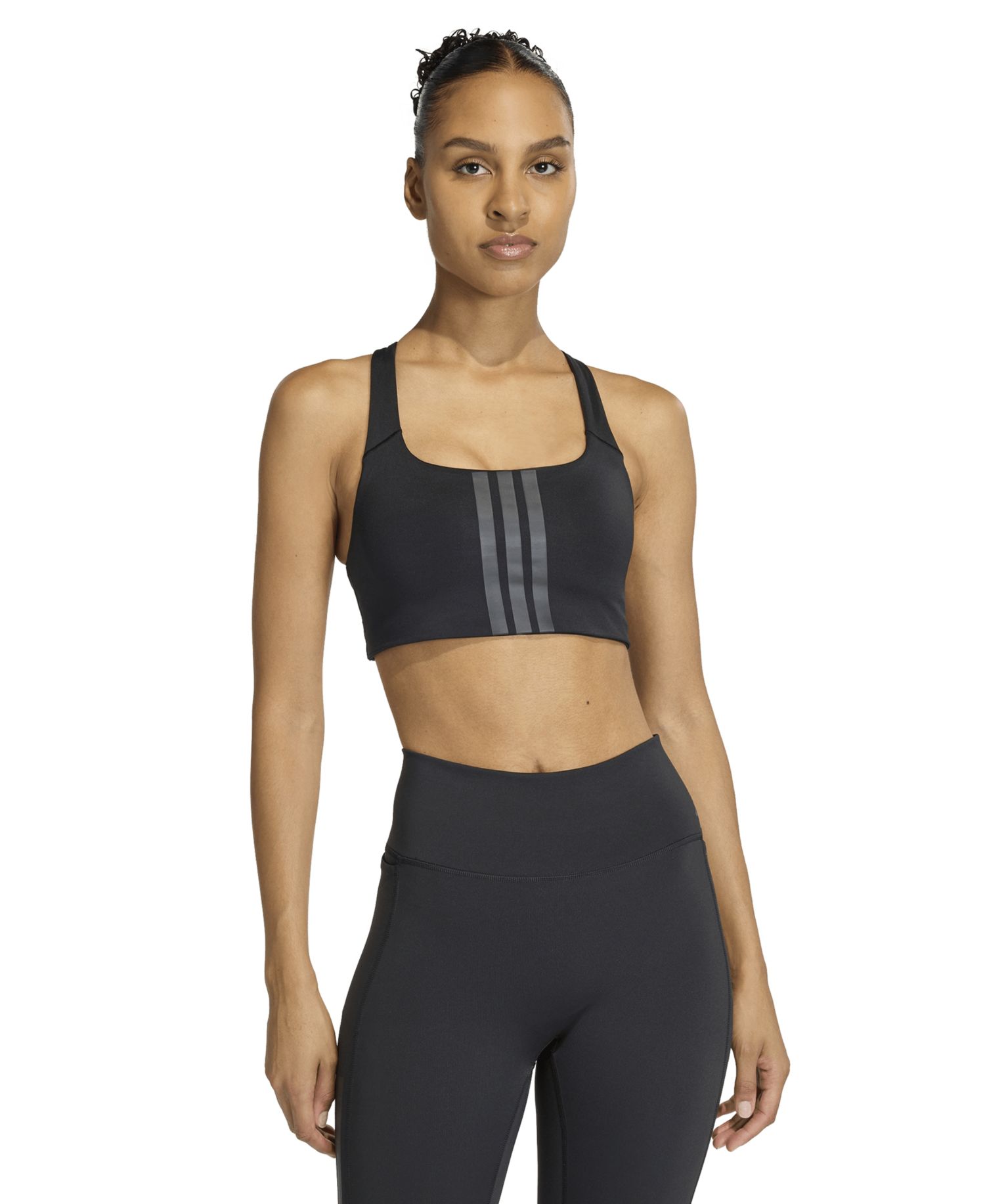 Women's Optime Workout 3-Stripes Medium Support Bra