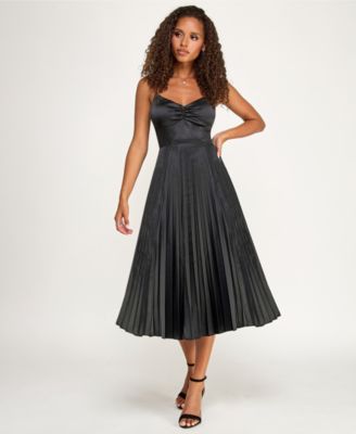 Juniors' Tie-Back Detail Midi Dress